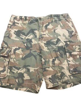 Highland Originals Camo Cargo Hiking Hunting Outdoor Shorts Men Size 36
